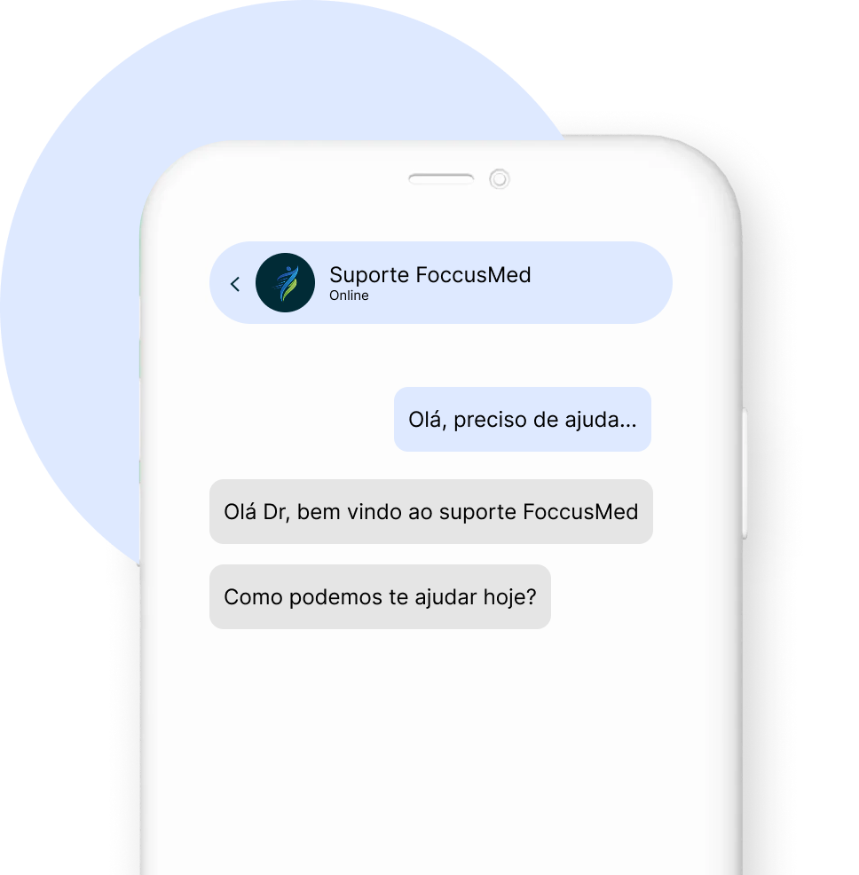 Celular com chat de suporte